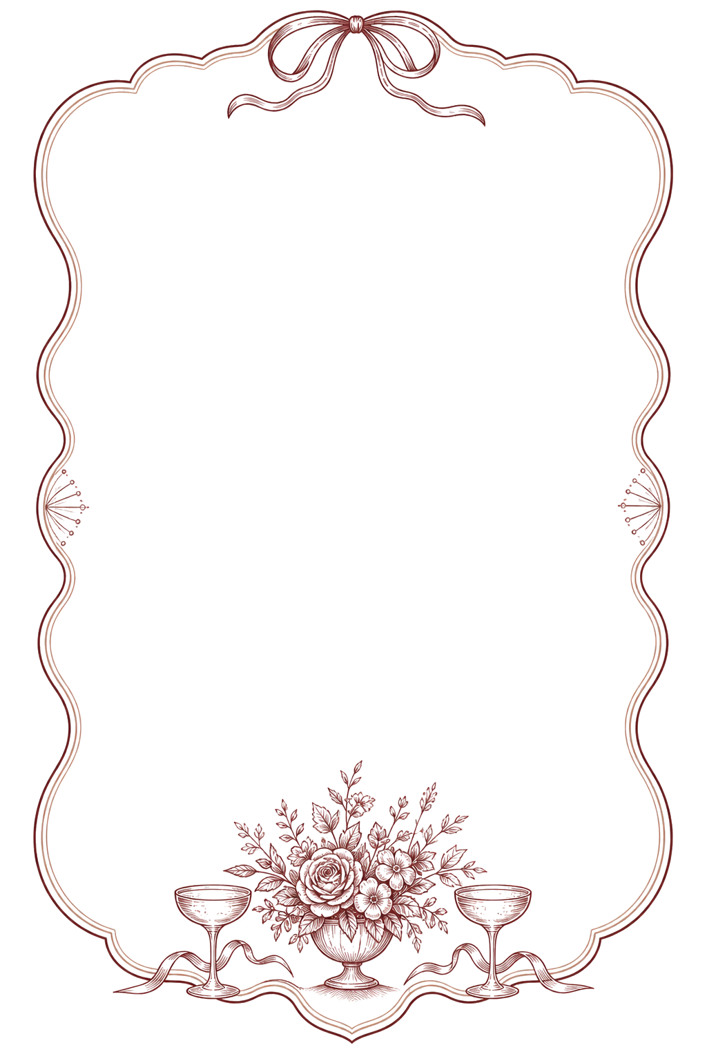 Illustration décorative de menu élégante