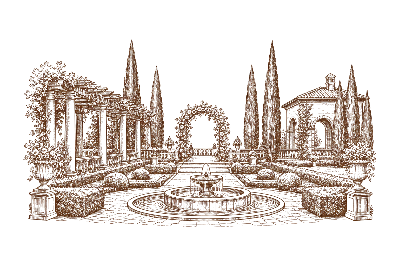 Illustration de jardin